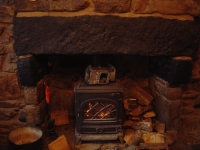  gearbox casing on the woodstove (good job it was a grey day in may and we had the fire on)...
